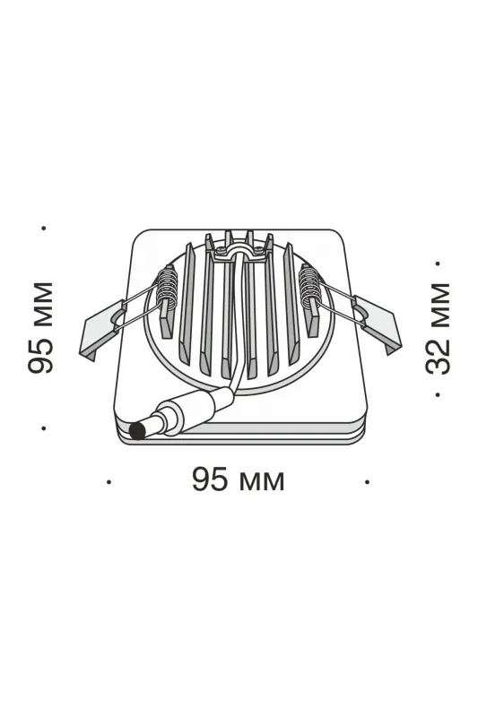 Точковий світильник SLIM LED 198, білий