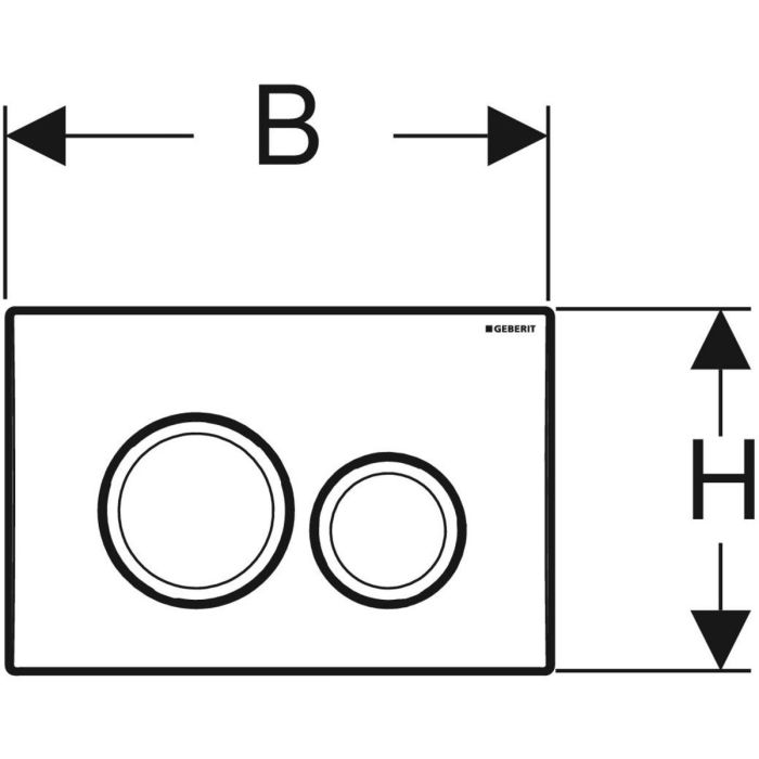 Кнопка зливу Delta20 115.127.11.1 білий Geberit