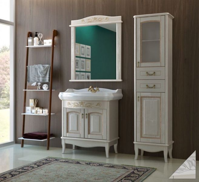 Пенал підлоговий правий Мікела Ваніль, Аква Родос