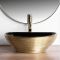 Умивальник REA SOFIA BRUSHED GOLD BLACK накладний