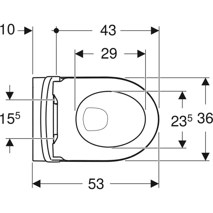 Унитаз подвесной с крышкой iCon Rimfree 501.663.JT.1 Geberit
