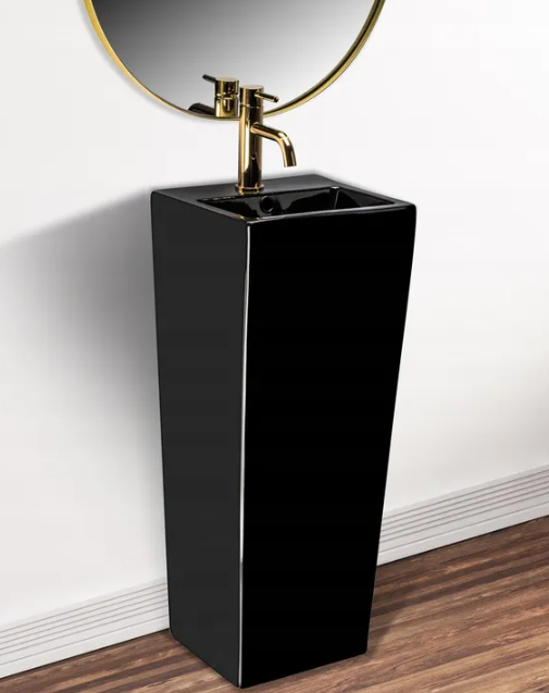 Умывальник REA KAMILA BLACK черный напольный