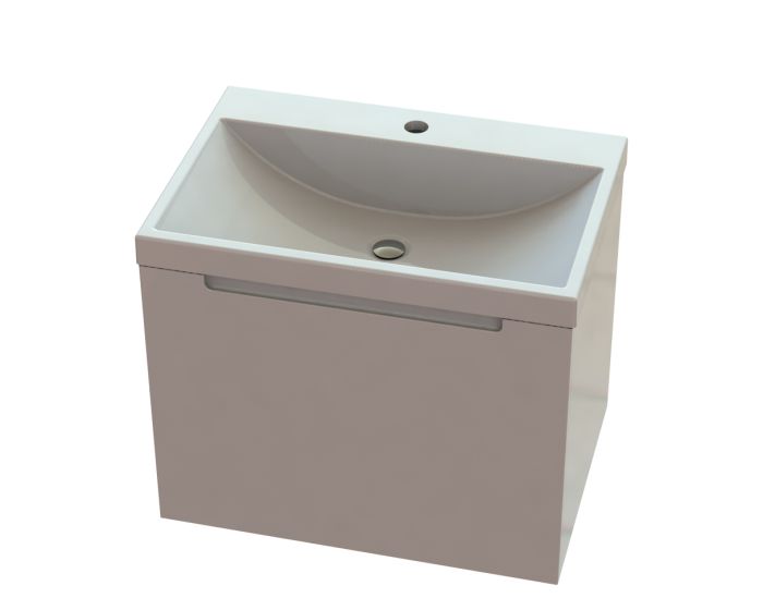 Тумба «Віола» 60 см з умивальником «Богема» Білий