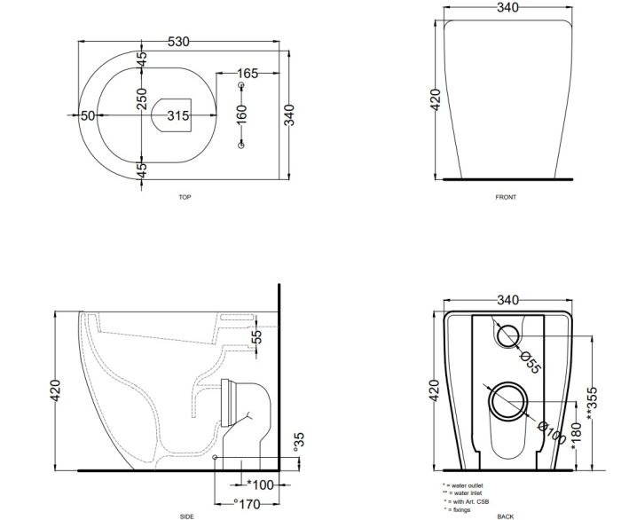 Унітаз підлоговий Smile (SMVAS), CIELO