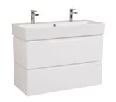 Тумба с умывальником Венеция Белая Пинто 100, Аква Родос