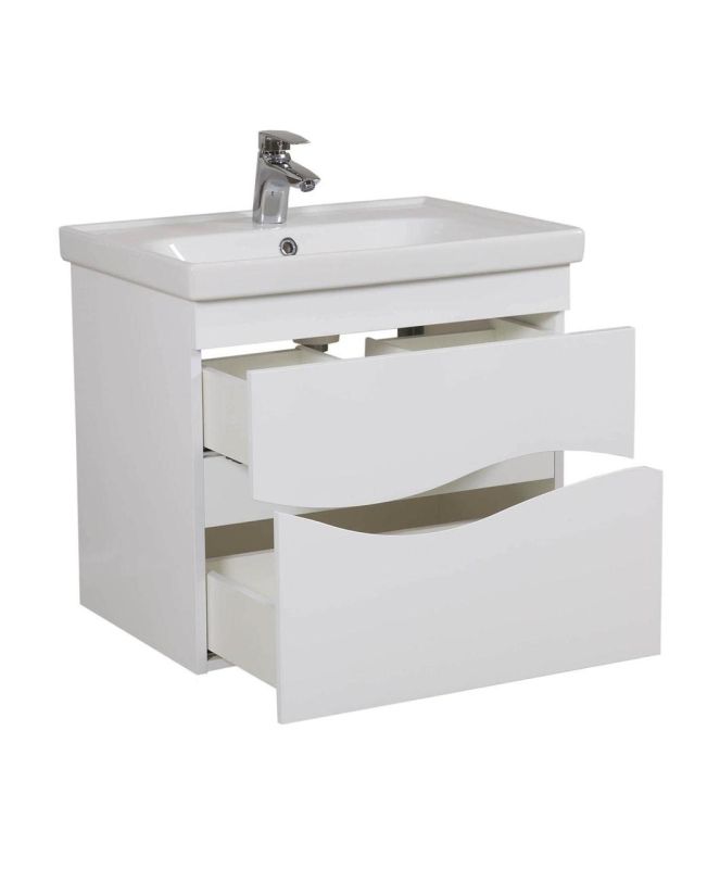 Шафка з умивальником підвісна Альфа Frame 65, Аква Родос