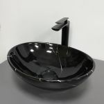 Умывальник VBI PARMA BLACK MARMO GLOSSY накладной