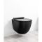 Кришка для унітаза Vignoni soft-close (VI004) Black matt, SIMAS