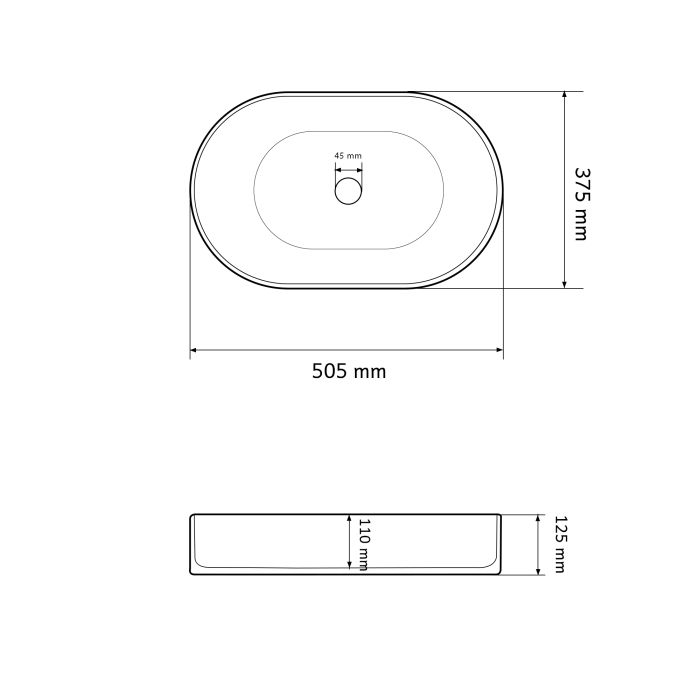 Умывальник VBI VERONA 50 BEIGE MATT накладной
