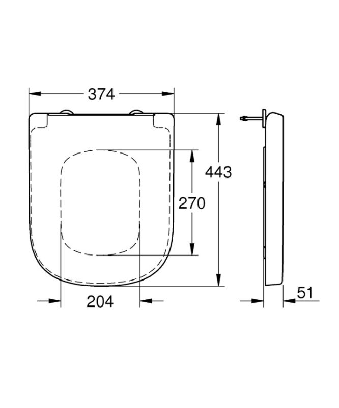Крышка для унитаза Euro Ceramic soft-close (39330001), Grohe