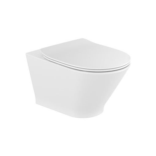 Унитаз подвесной Gap Round Rimless с крышкой Slim Soft Close (A34H0N8000), Roca