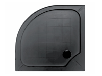 Душовий піддон 90x90 ASIGNATURA Velvet, чорний матовий