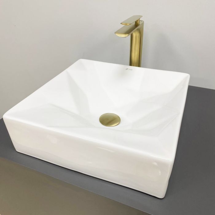 Умивальник VBI TROIA WHITE GLOSSY накладний