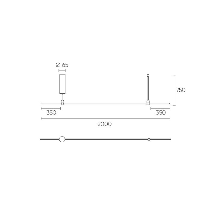 Система SMD 8878 L 2000 Brass 60W