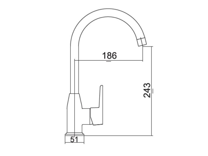 Кухонний змішувач VENEZIA Kapadokya білий