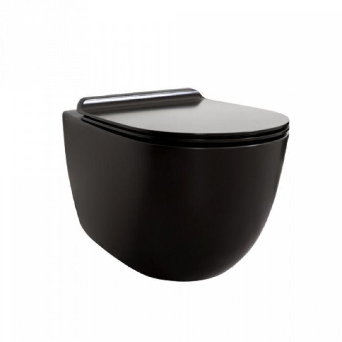 Кришка для унітаза Vignoni soft-close (VI004) Black, SIMAS