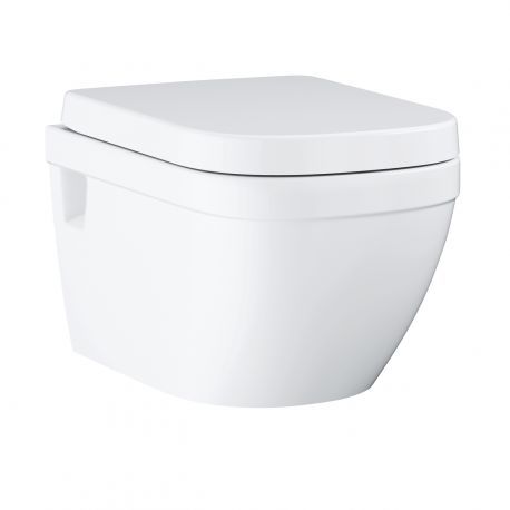 Унітаз підвісний Euro Ceramic з кришкою soft close (3953800L), Grohe