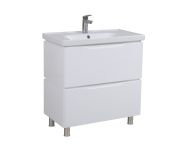 Тумба с умывальником Венеция Белая Frame 80, Аква Родос