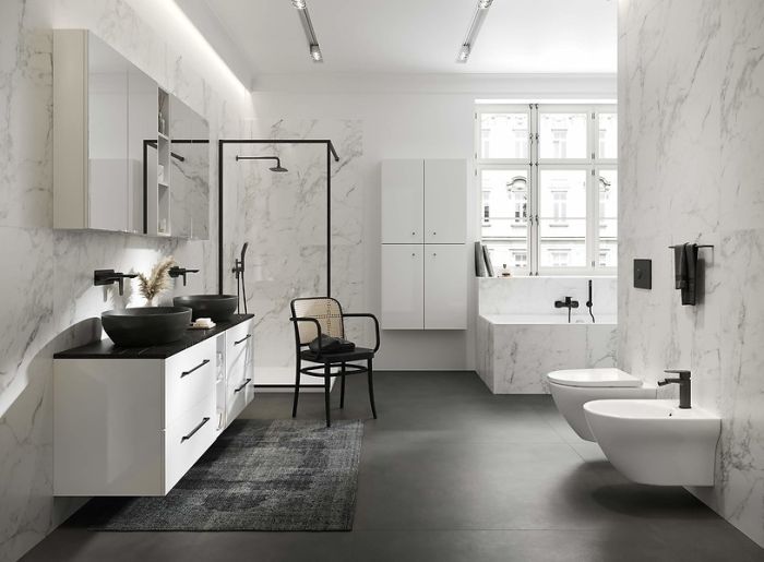 Умывальник 50 см Larga Antracite CCWT1000790770 Cersanit