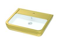 Умывальник 60 см IDEVIT Halley белый/золото