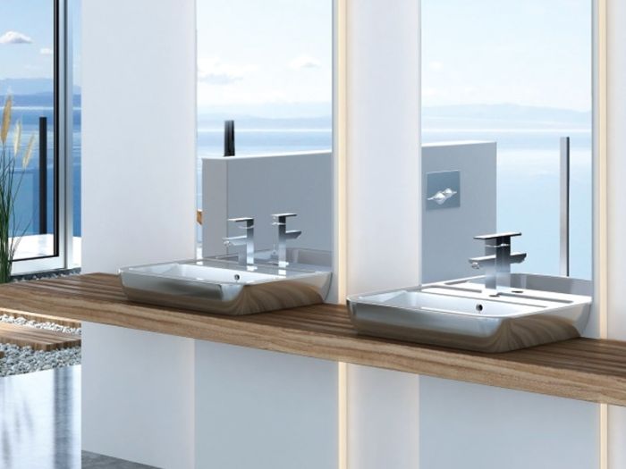 Умывальник 60 см IDEVIT Halley белый/серебро