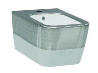 Біде підвісне IDEVIT Halley білий/декор срібло