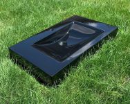 Умывальник «Атлант» 800 черный А200 глянец