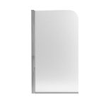 Шторка для ванни Qtap Standard 75х140 см, скло Pear 6 мм, ліва, хром (CRM407513APL)