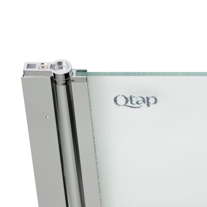 Шторка для ванны Qtap Standard 75х140 см, стекло Pear 6 мм, левая, хром (CRM407513APL)