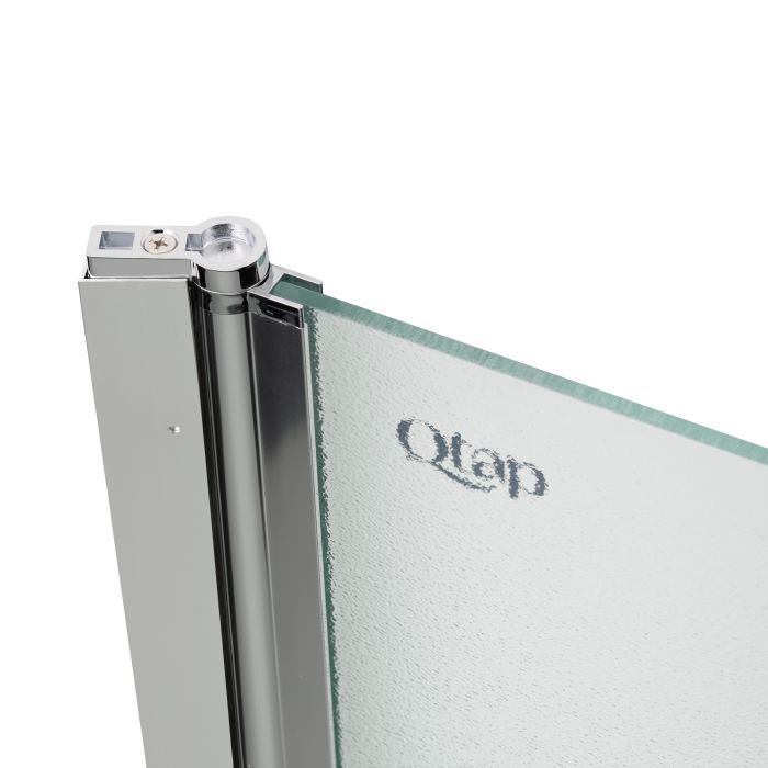 Шторка для ванны Qtap Standard 75х140 см, стекло Pear 6 мм, левая, хром (CRM407513APL)