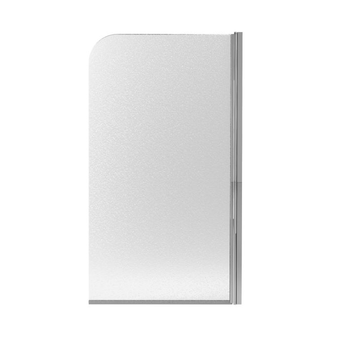 Шторка для ванны Qtap Standard 75х140 см, стекло Pear 6 мм, правая, хром (CRM407513APR)