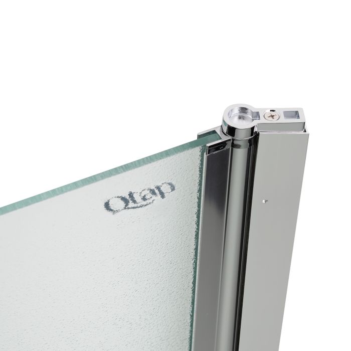 Шторка для ванны Qtap Standard 75х140 см, стекло Pear 6 мм, правая, хром (CRM407513APR)