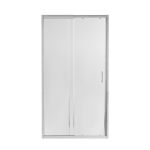 Душові двері в нішу Qtap Taurus CRM201-11.C6 100x185 см, скло Clear 6 мм, покриття CalcLess