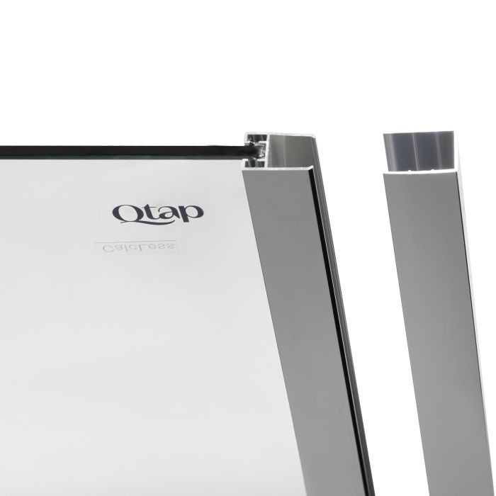 Душевые двери Qtap Walk-In Glide CRM2012.C8 120х190 см, стекло Clear 8 мм, покрытие CalcLess