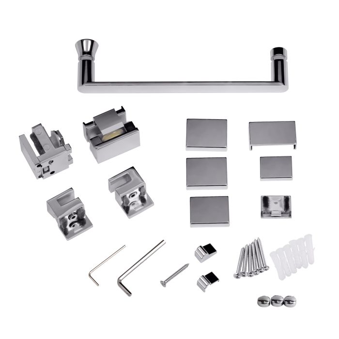 Душевые двери Qtap Walk-In Glide CRM2012.C8 120х190 см, стекло Clear 8 мм, покрытие CalcLess