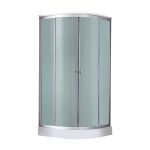 Душовий бокс Lidz Tani 90x90 см напівкруглий, матове скло 4 мм, низький піддон