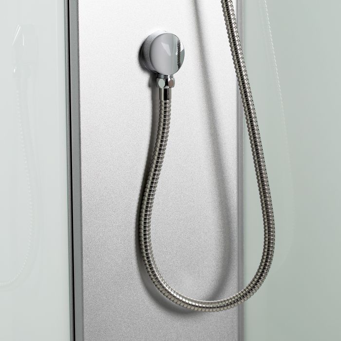 Душевой бокс Lidz Tani 90x90 см полукруглый, матовое стекло 4 мм, низкий поддон