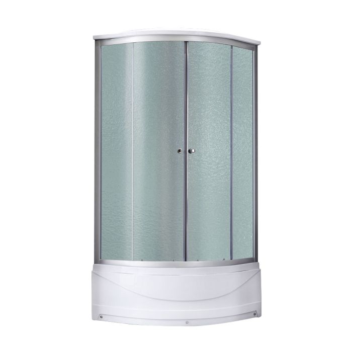 Душевой бокс Lidz Tani 90x90 см полукруглый, матовое стекло 4 мм, глубокий поддон