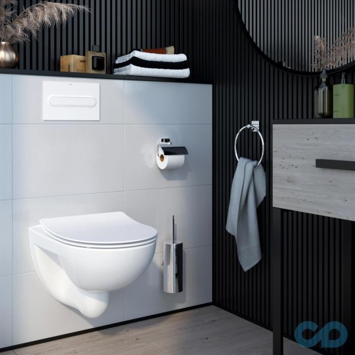 Унітаз підвісний Victoria Rimless з кришкою Slim soft-close (A34H398000), Roca