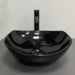 Умивальник VBI RONTA DARK BLACK GLOSSY накладний