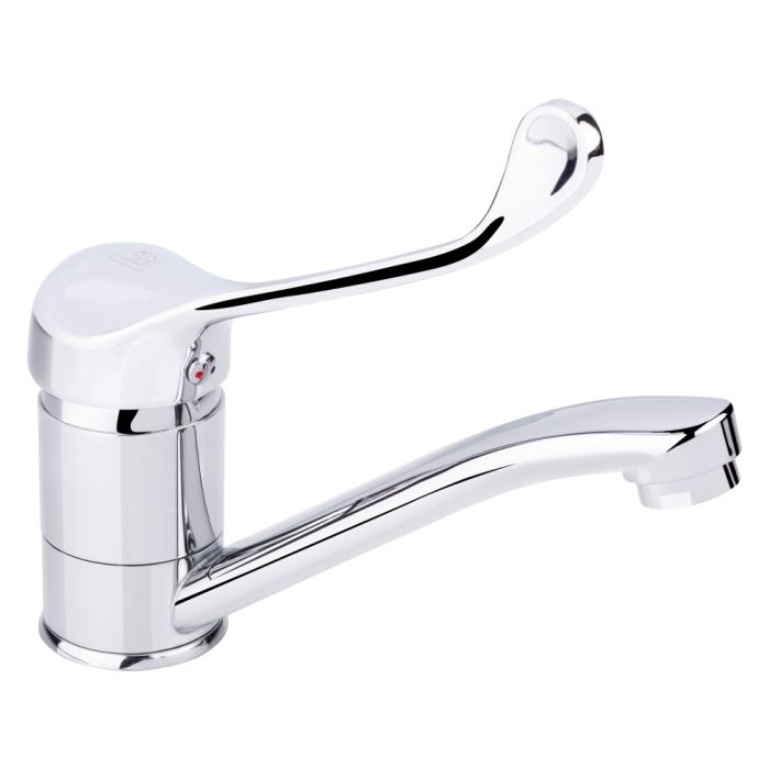 Смеситель для раковины локтевой Lidz Watt 002M с поворотным изливом (k40) LDWAT002MCRM34861 Chrome