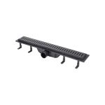 Трап Qtap Dry FF304-600MBLA лінійний з сухим затвором