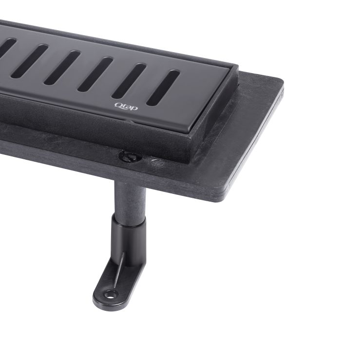 Трап Qtap Dry FF304-600MBLA линейный с сухим затвором