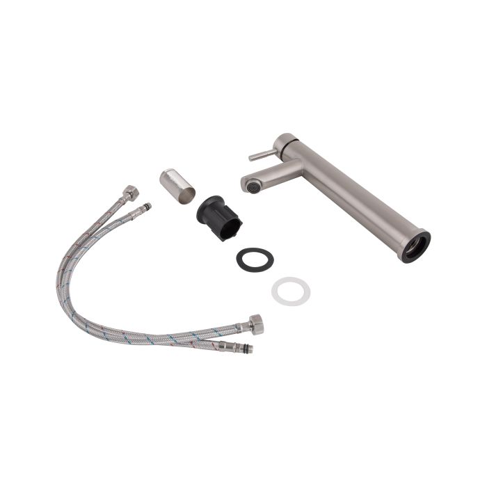 Смеситель для раковины Lidz Aria 001FH высокий (k35) LDARI001FHNKS34938 Nickel