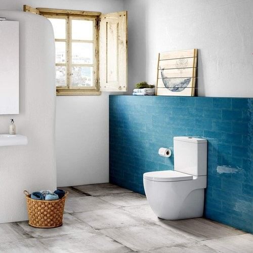 Чаша пристенного комбинированного унитаза Roca MERIDIAN Rimless