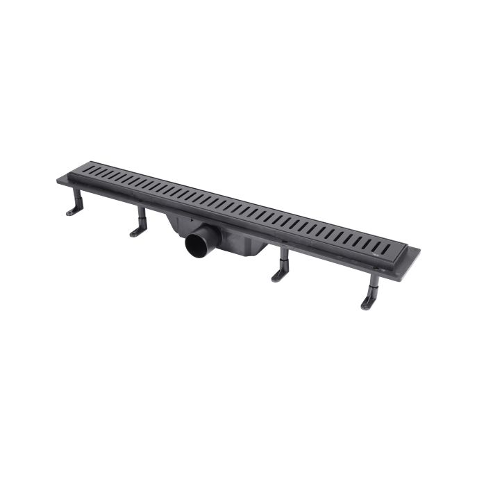 Трап Qtap Dry FA304-700MBLA лінійний з сухим затвором