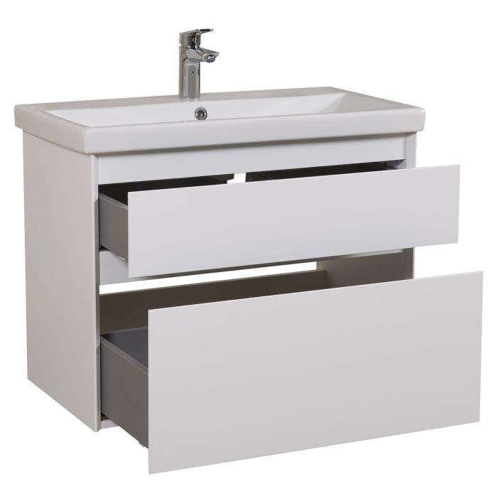 Тумба подвесная с умывальником Элит 80, Аква Родос