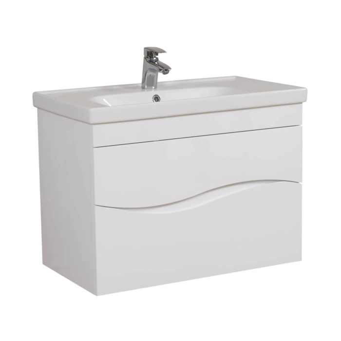 Шафка з умивальником підвісна Альфа Frame 100, Аква Родос