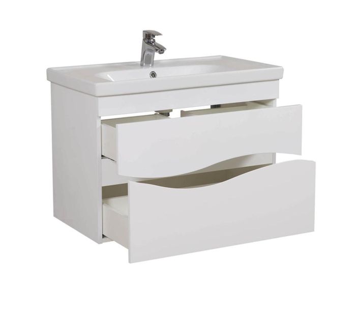 Шафка з умивальником підвісна Альфа Frame 100, Аква Родос