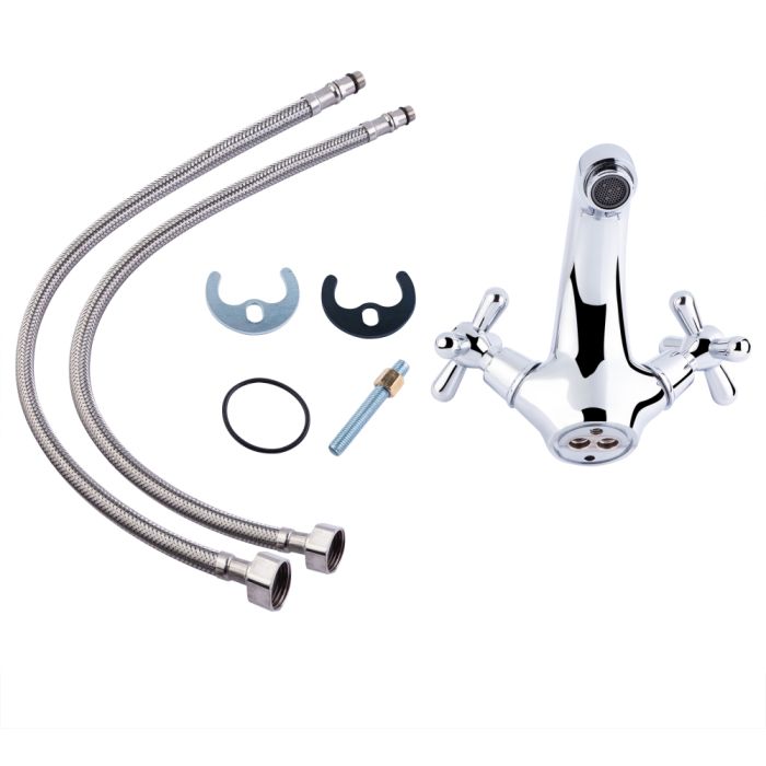 Змішувач для раковини Lidz Dominox 161 двохвентильний LDDOM161CRM35532 Chrome